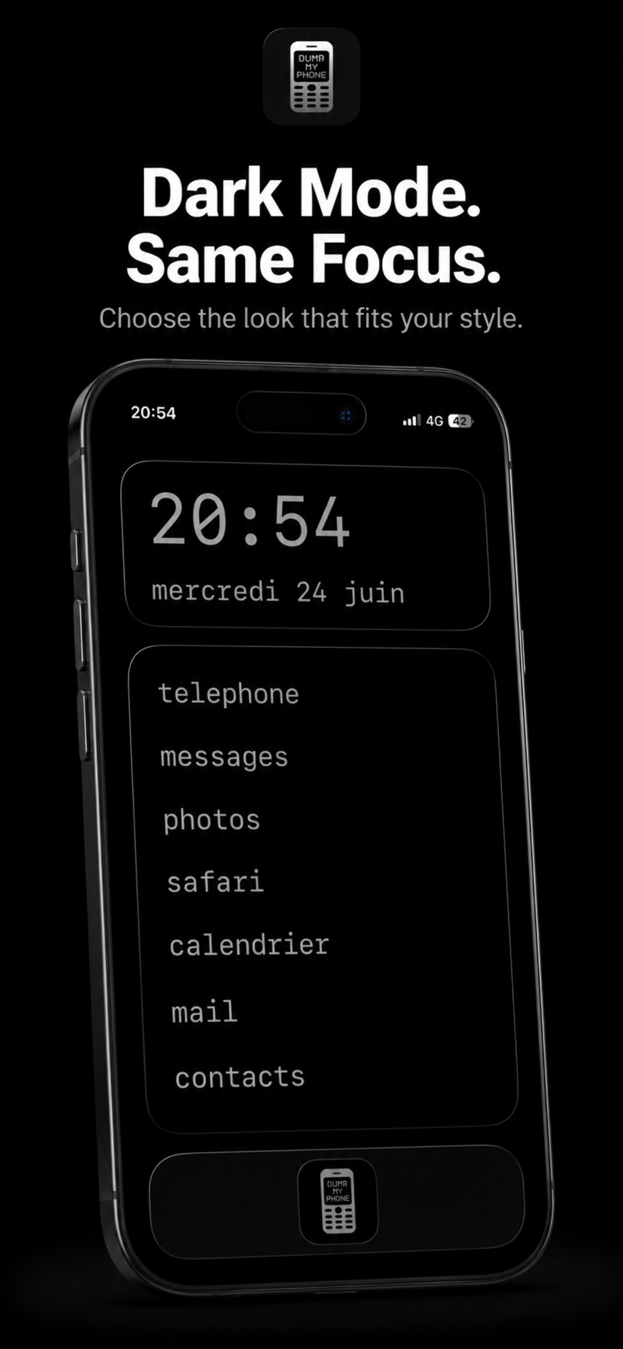 App limit settings in Dump My Phone